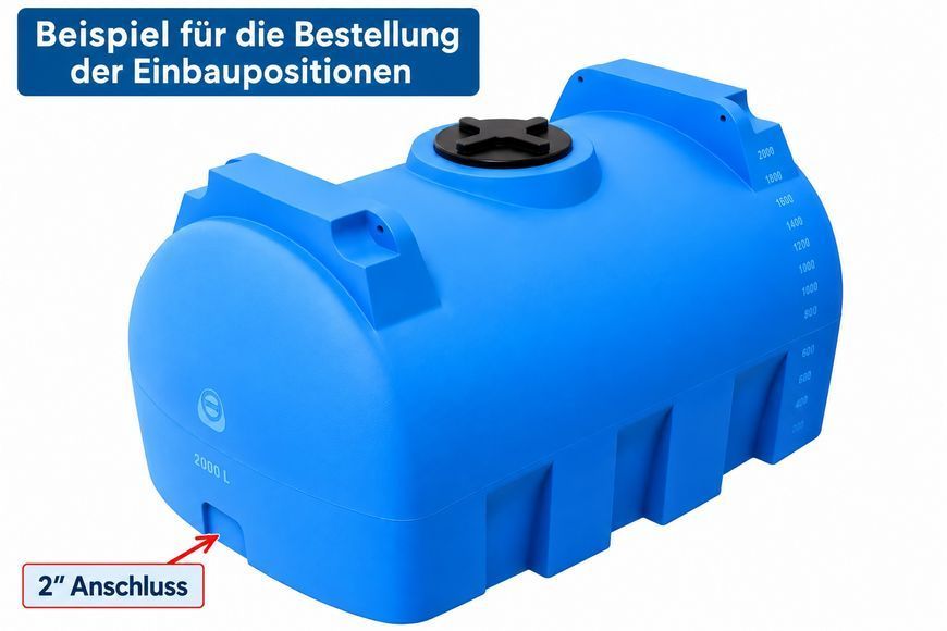 Stutzen 1 Zoll mit werkseitiger Montage